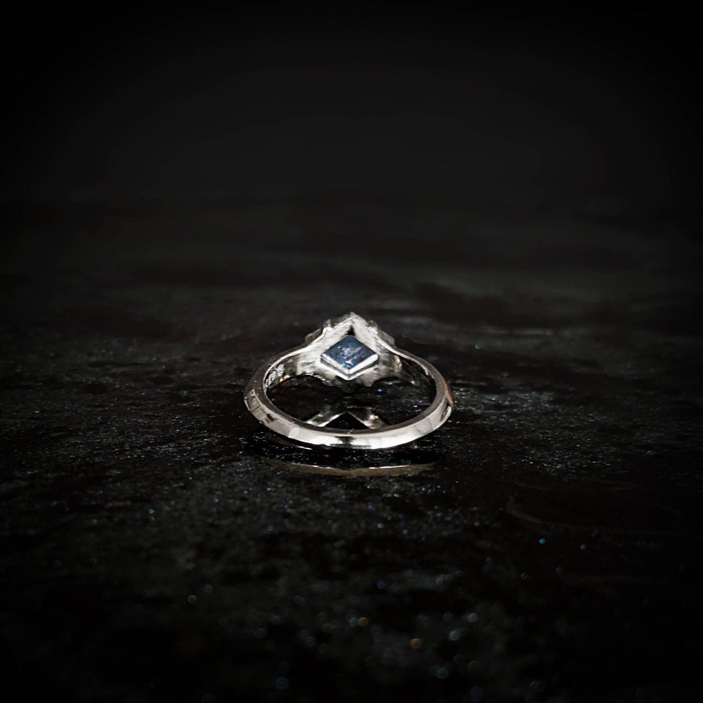 Olenna Elongated Blue Sapphire Hex