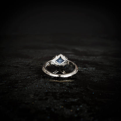 Olenna Elongated Blue Sapphire Hex