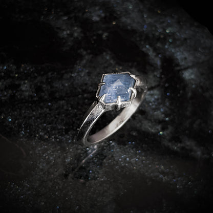 Olenna Elongated Blue Sapphire Hex