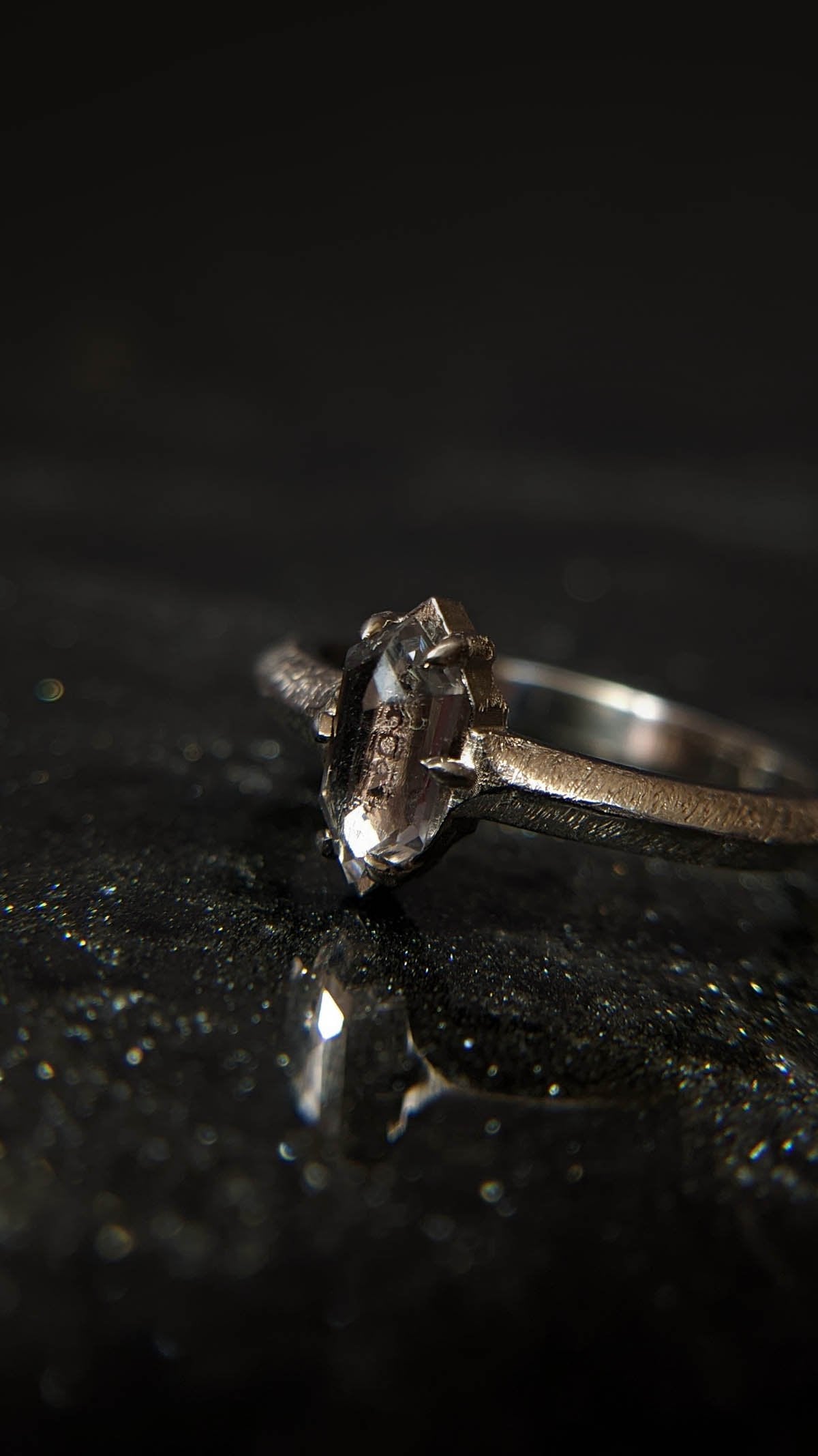 Olenna Spinel Elongated Hexagon Solitaire