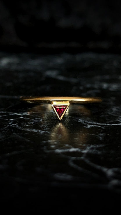 Parvati Ruby Stacking Ring