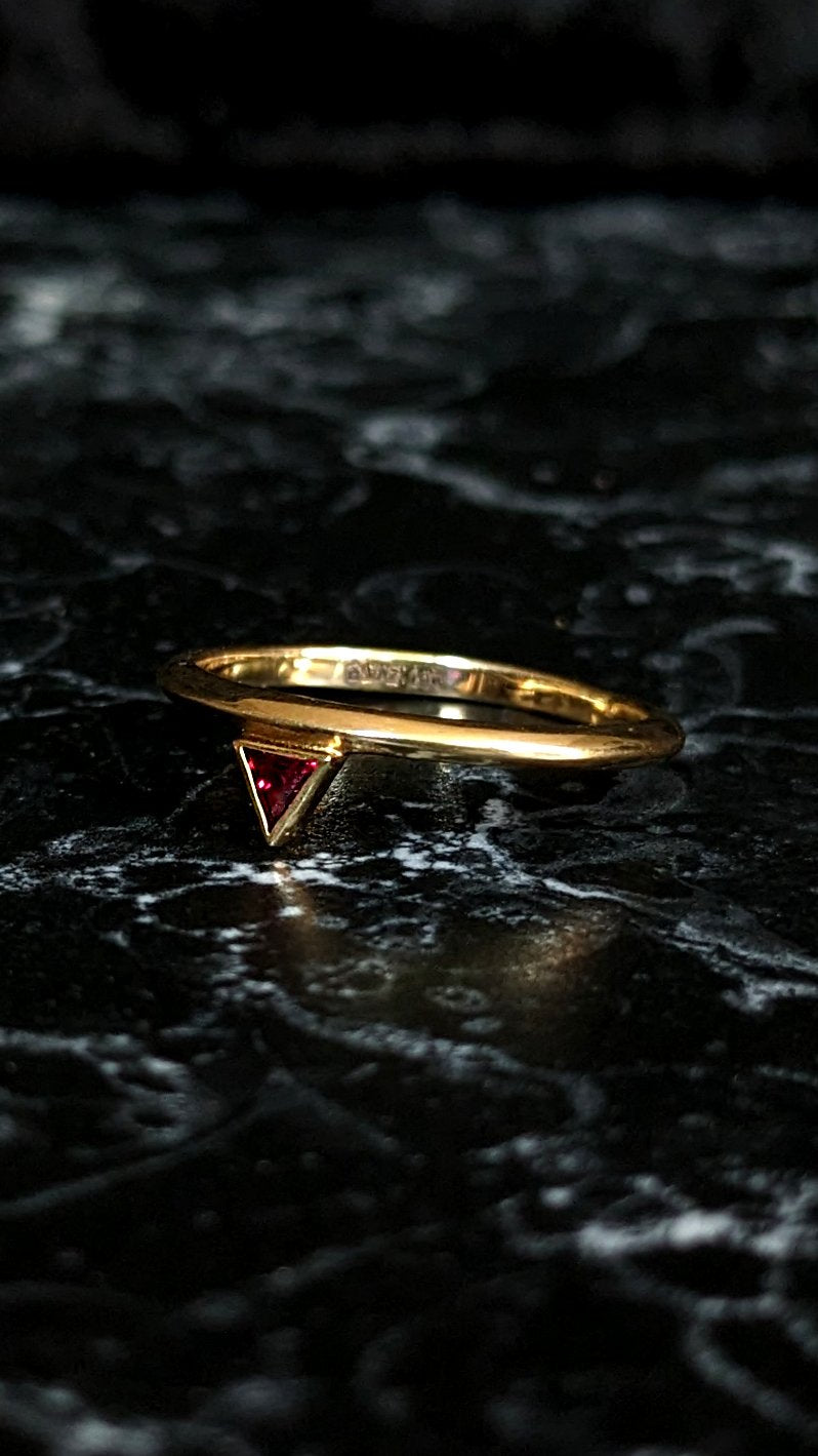 Parvati Ruby Stacking Ring