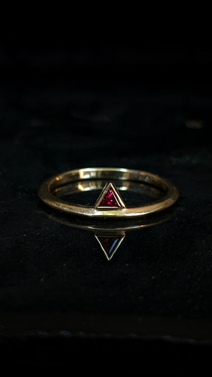 Parvati Ruby Stacking Ring
