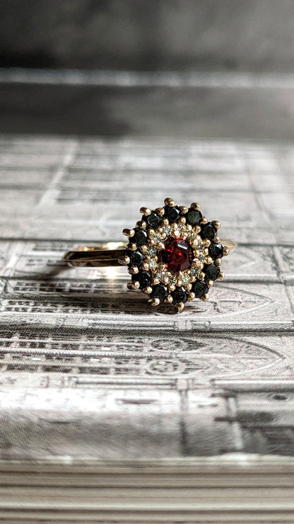 Phaenon Double Halo Ring