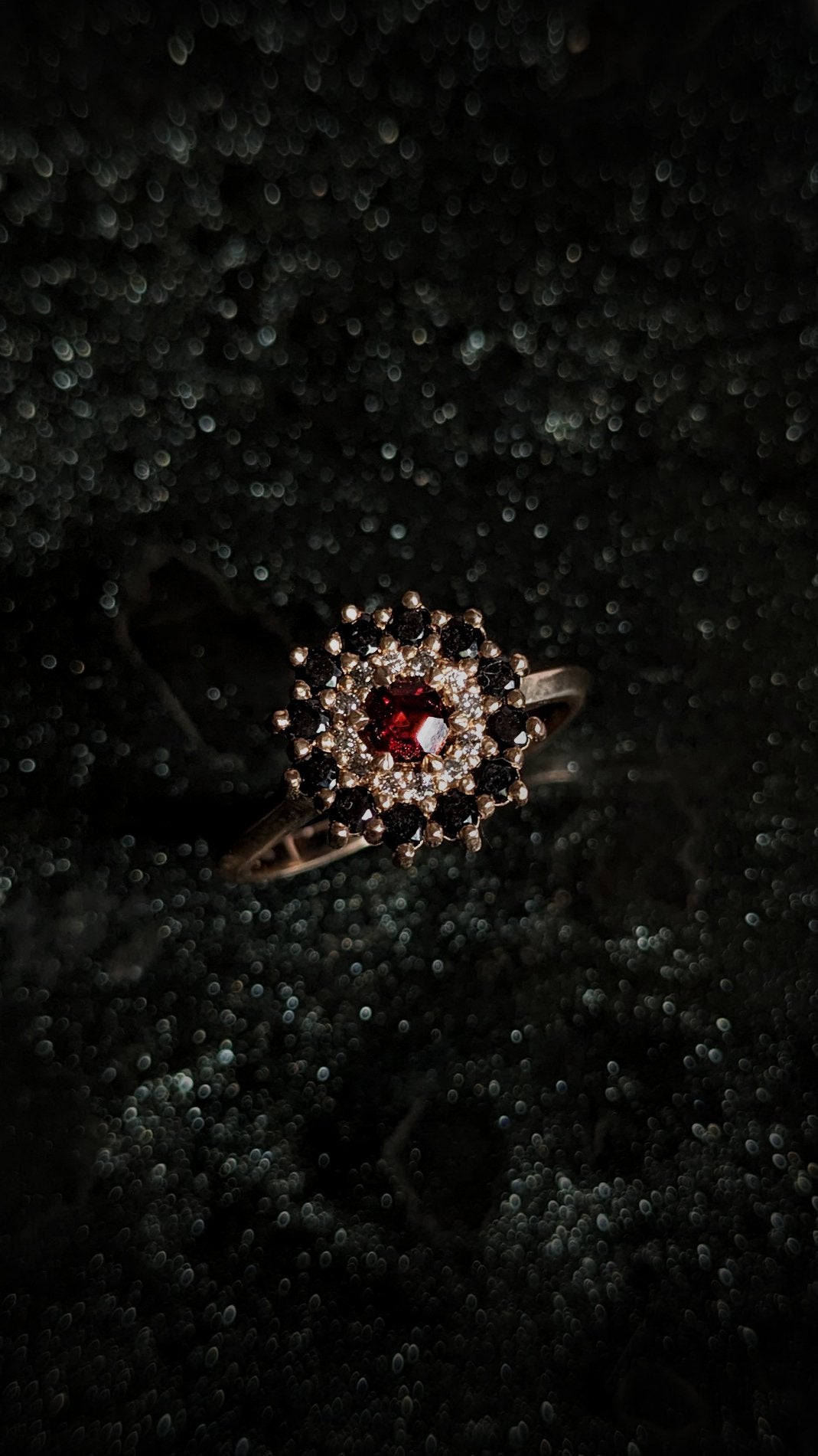 Phaenon Double Halo Ring