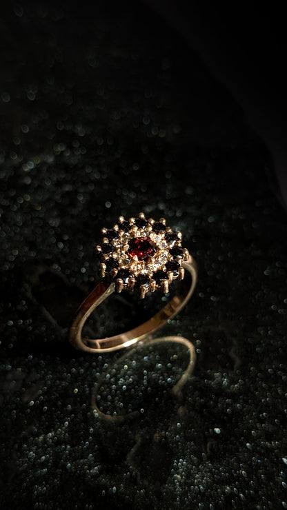 Phaenon Double Halo Ring