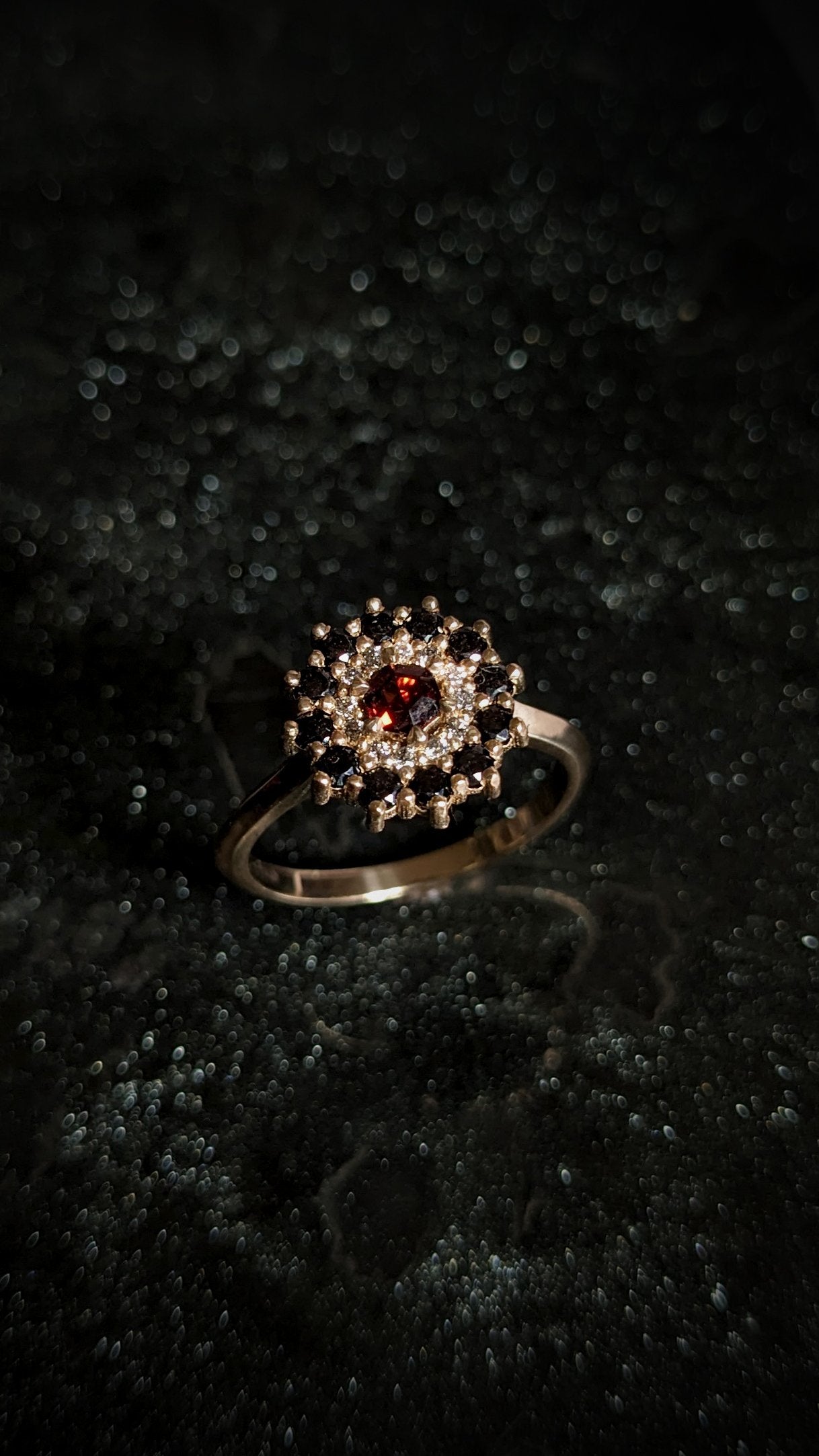 Phaenon Double Halo Ring
