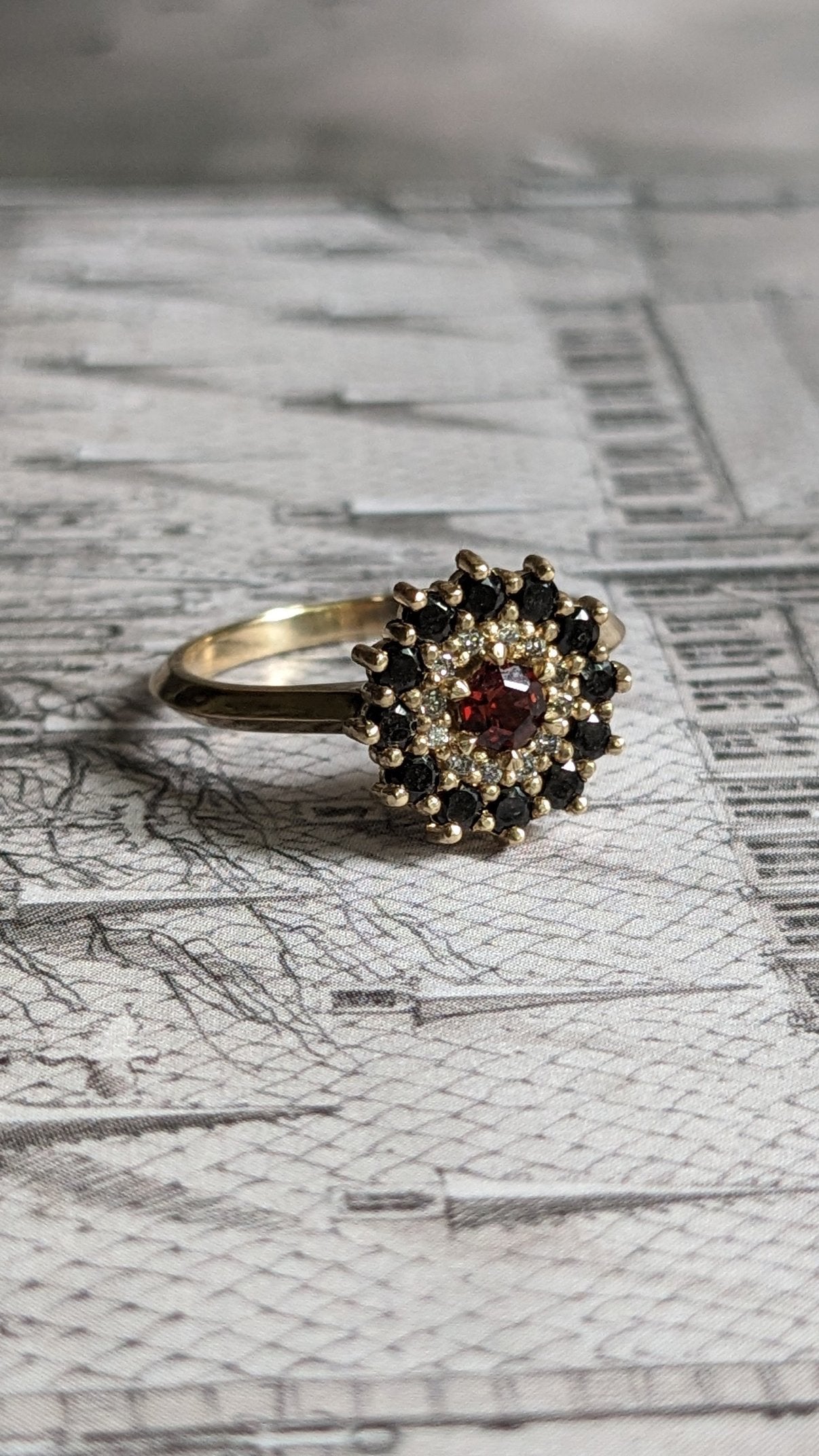 Phaenon Double Halo Ring