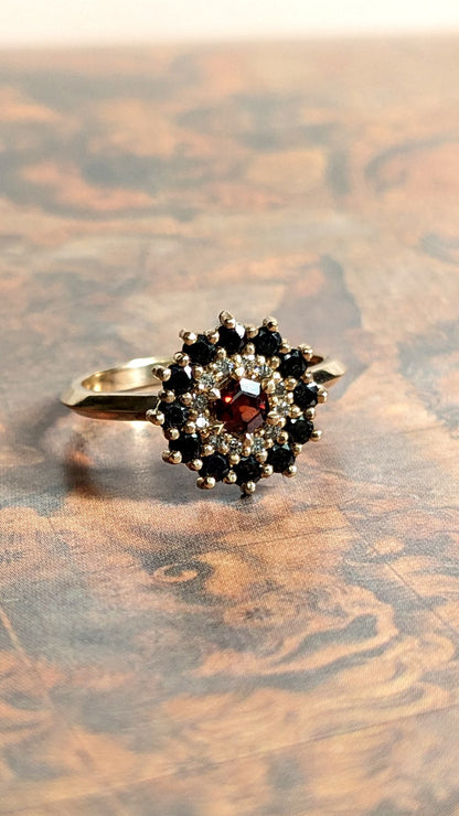 Phaenon Double Halo Ring