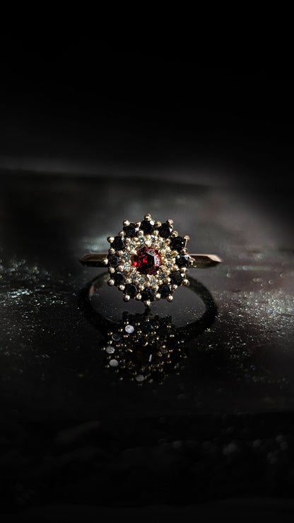 Phaenon Double Halo Ring