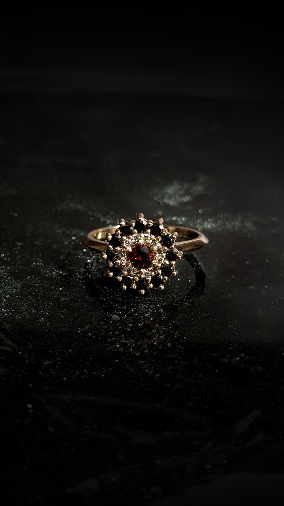 Phaenon Double Halo Ring