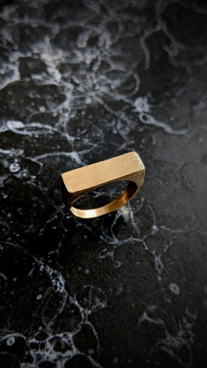 Rectangular Stacking Signet Ring