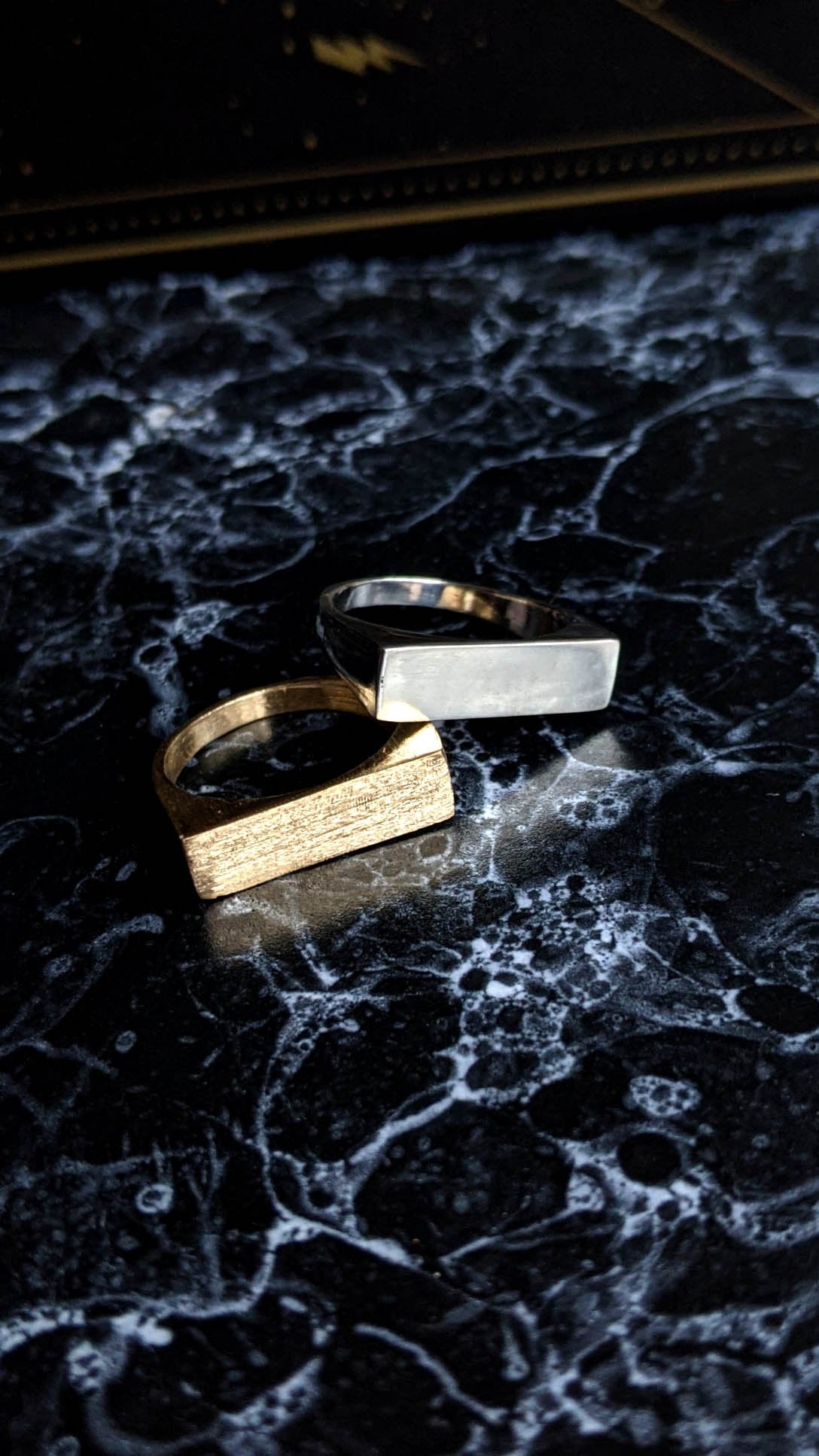 Rectangular Stacking Signet Ring – Liane Vaz Designs