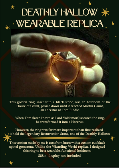 Resurrection Stone Ring (Deathly Hallow from Harry Potter)
