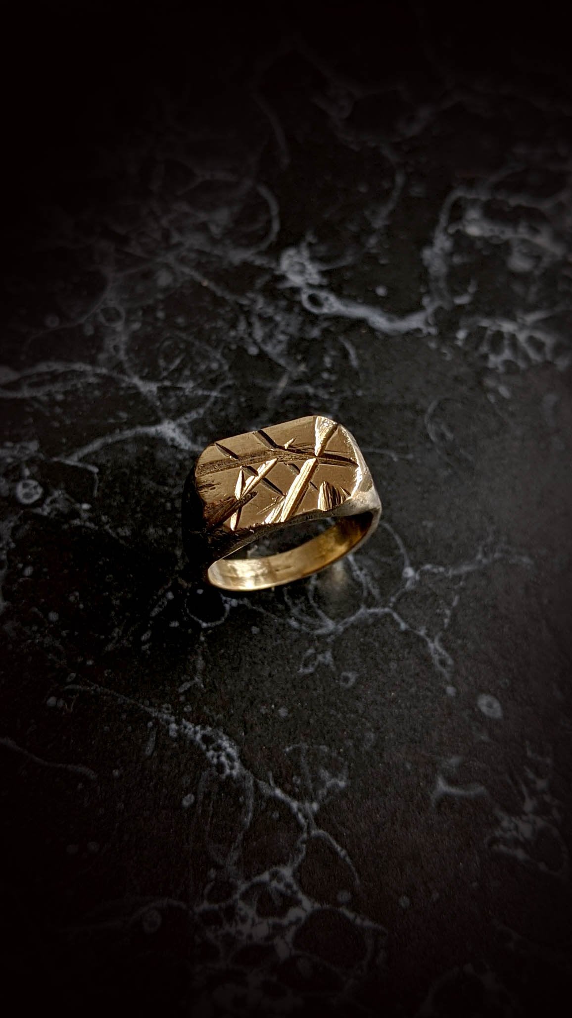 Rounded Rectangle Signet Ring