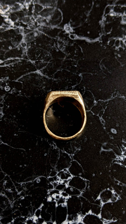 Rounded Rectangle Brass Signet - Ready to Ship