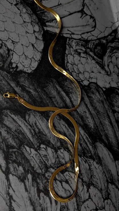Celestial Starburst Herringbone Chain - Gold Plated