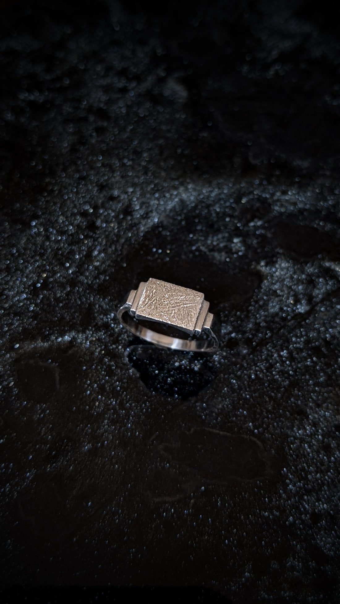 Stepped Pinky Signet Ring