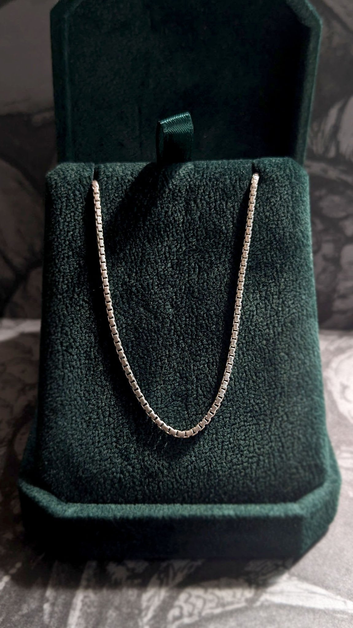 Sterling Silver Vintage Box Chain