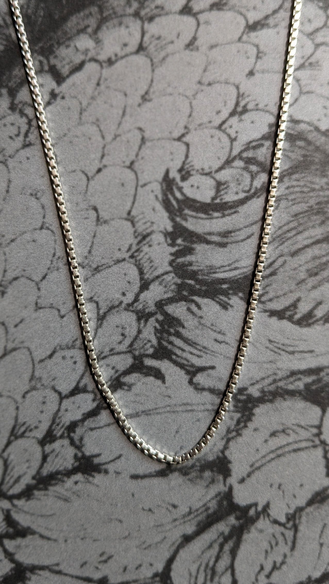 Sterling Silver Vintage Box Chain