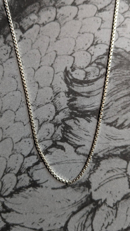 Sterling Silver Vintage Box Chain