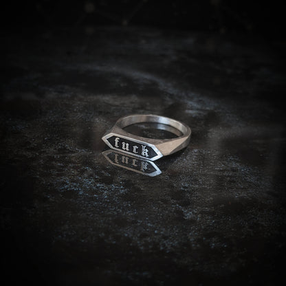 Text Signet - Silver Hex