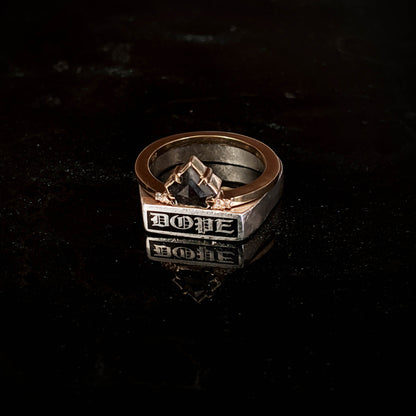 Text Signet - Brass Rectangle