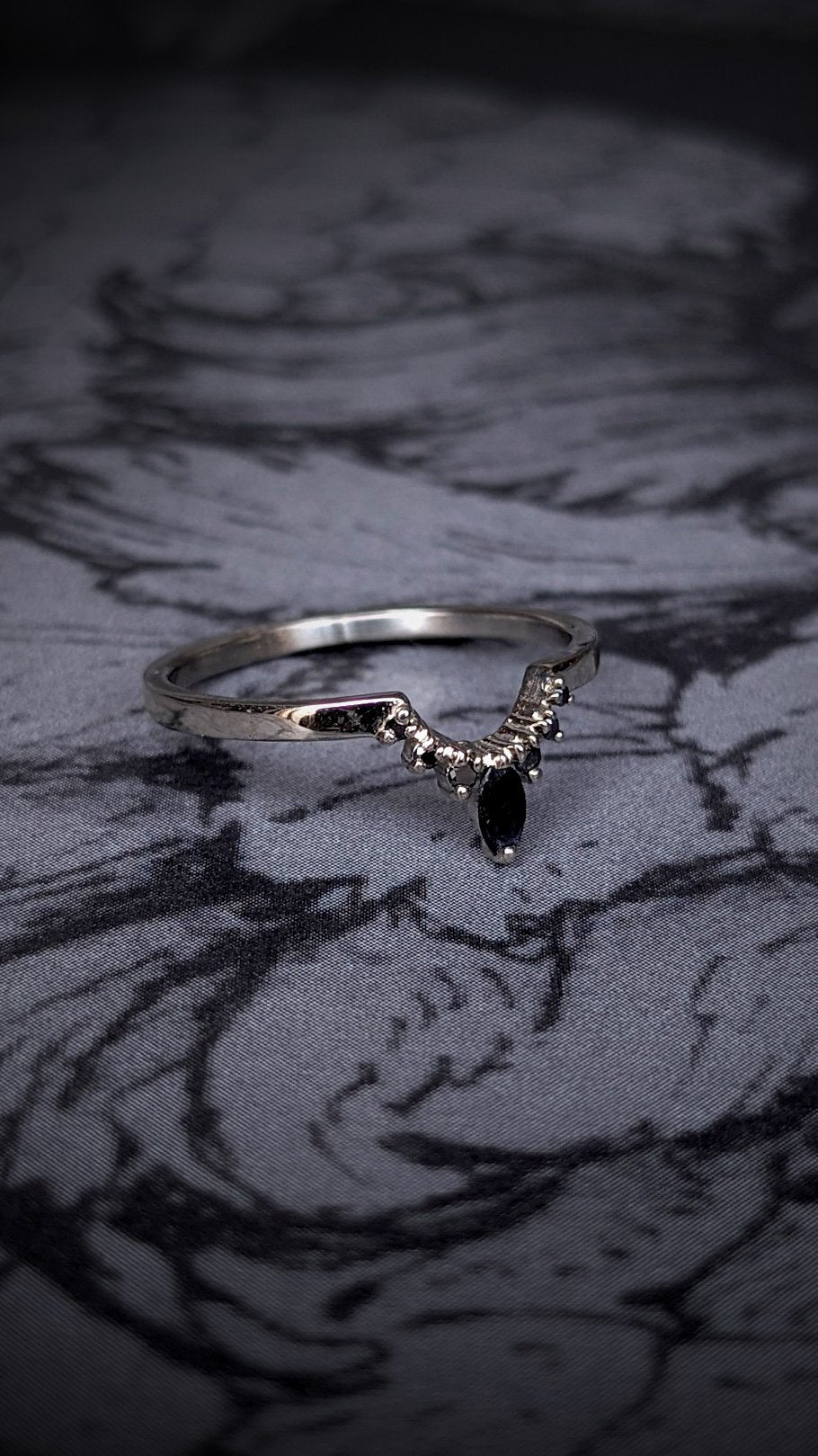 Tiara Marquise and Diamond Contour Band