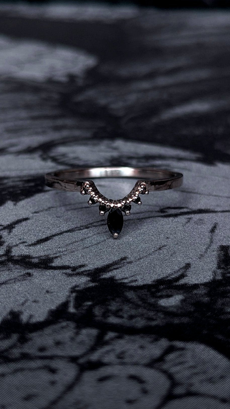 Tiara Marquise and Diamond Contour Band