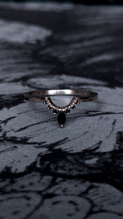 Tiara Marquise and Diamond Contour Band