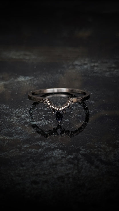 Tiara Marquise and Diamond Contour Band