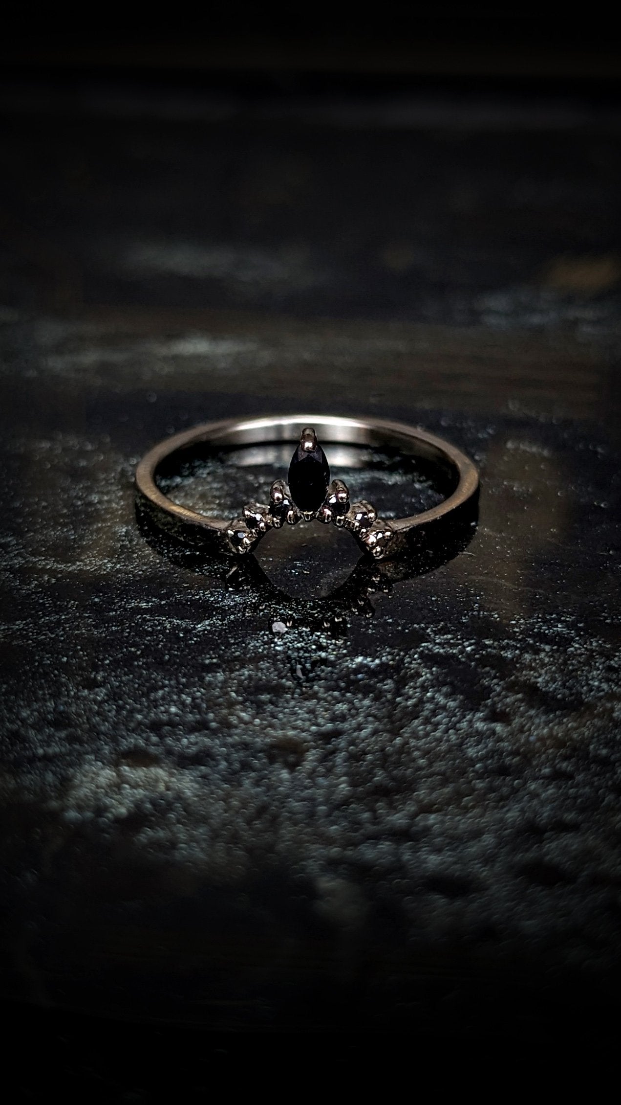 Tiara Marquise and Diamond Contour Band
