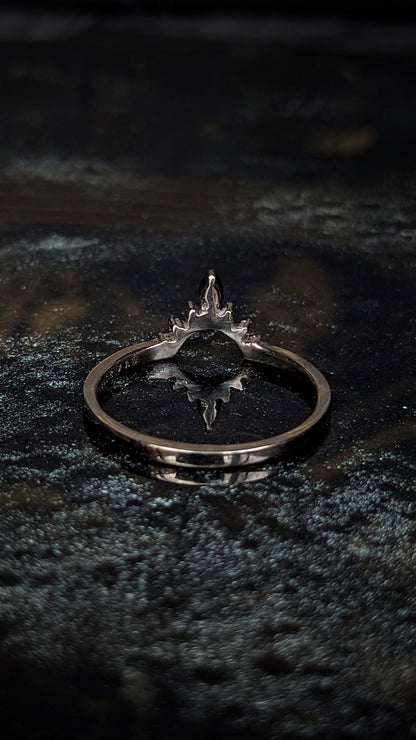 Tiara Marquise and Diamond Contour Band