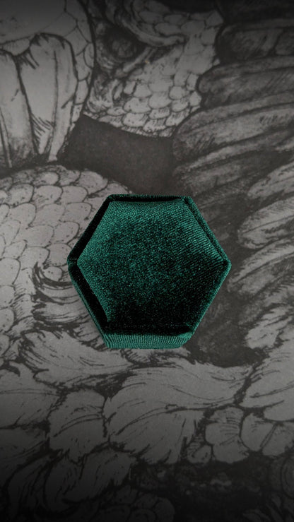 Velvet Ring Box - Green