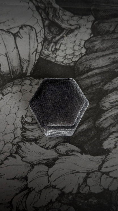 Velvet Ring Box - Grey