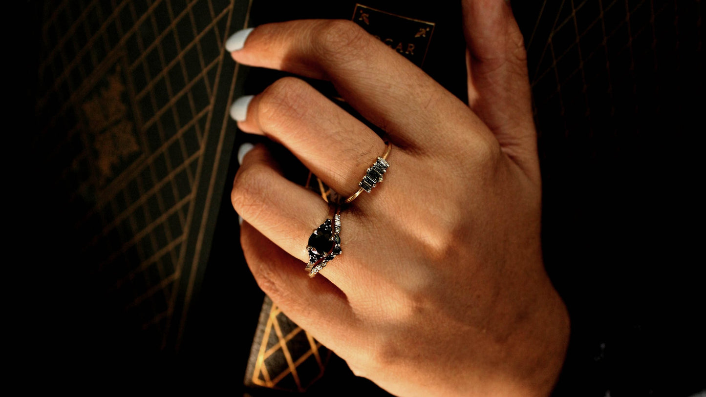 Vilya Ombre Diamond Contour Band