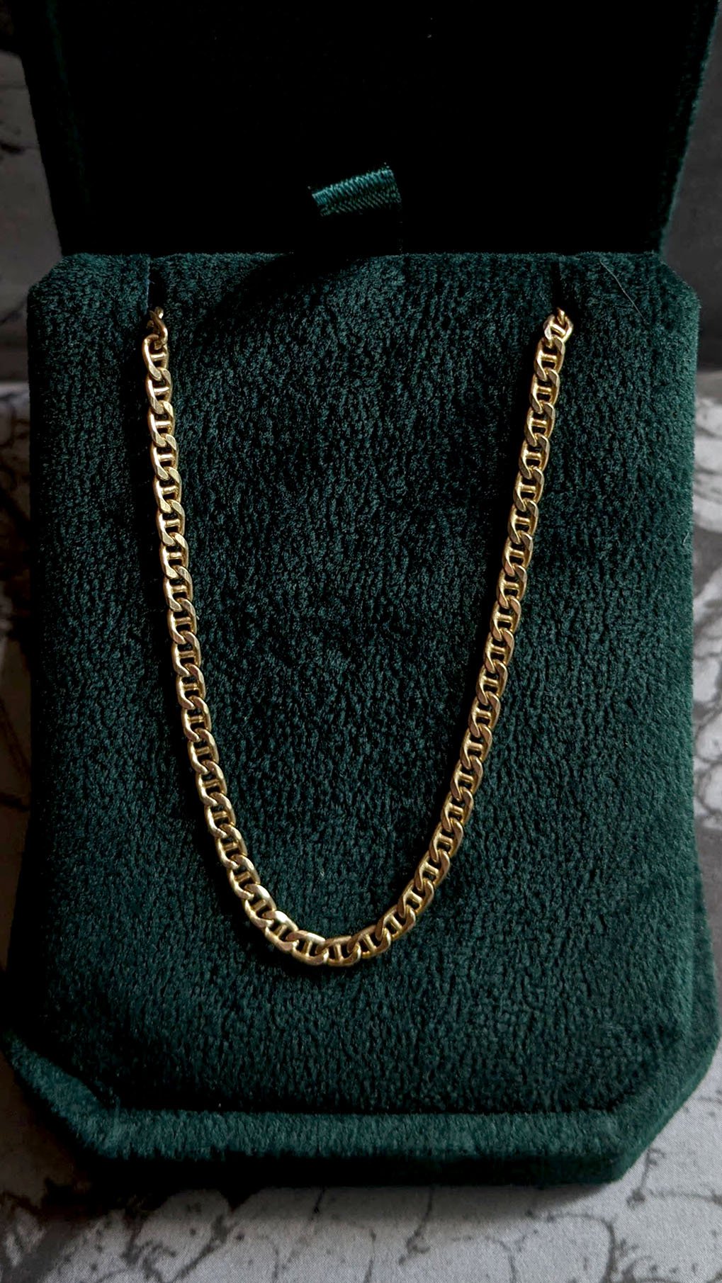 Vintage Gold Anchor Chain