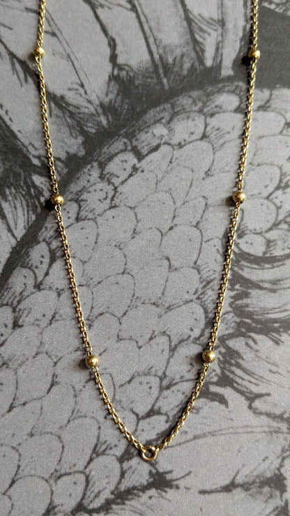 Vintage Gold Ball Chain