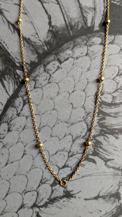 Vintage Gold Ball Chain