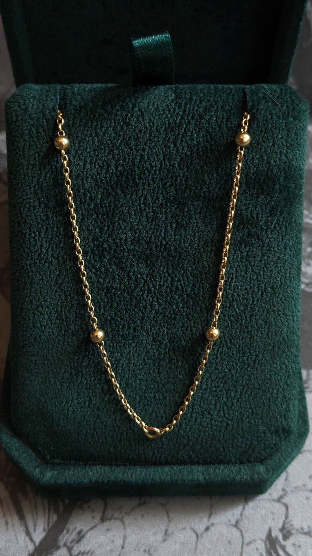 Vintage Gold Ball Chain