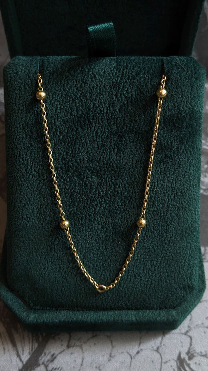 Vintage Gold Ball Chain