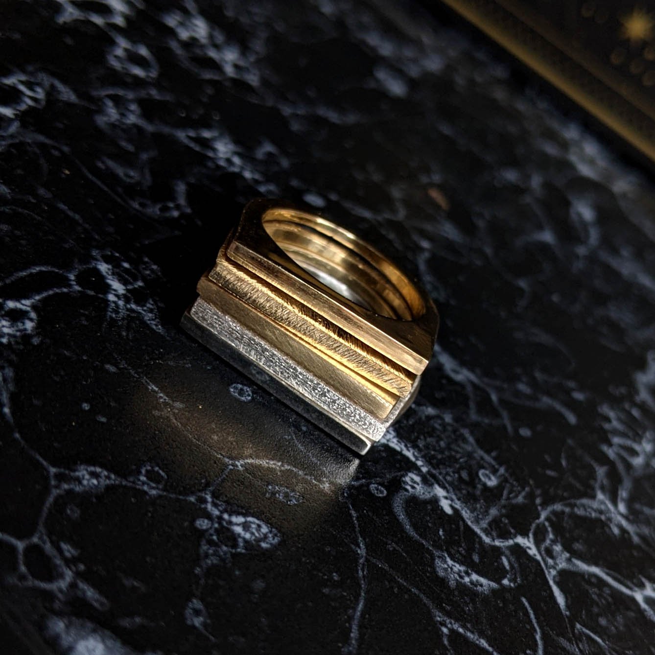 XL Skinny Stacking Brass Ring - Ready to Ship