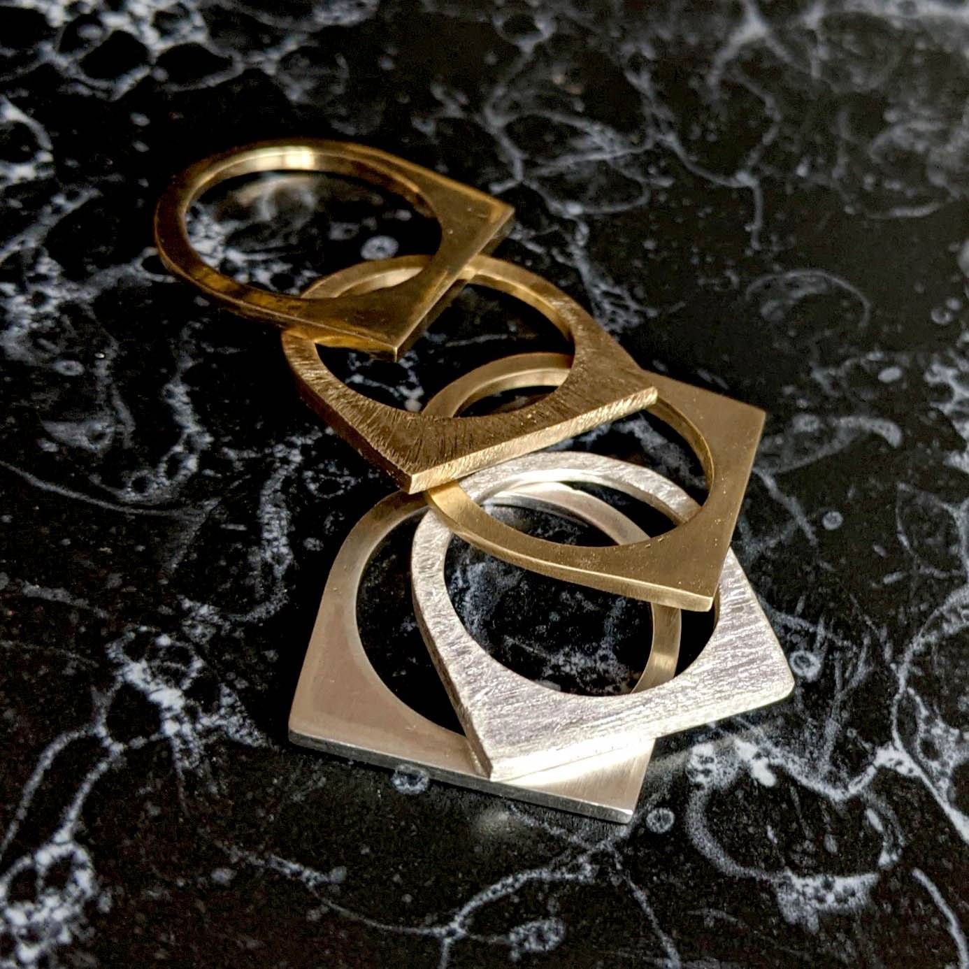 XL Skinny Stacking Brass Ring - Ready to Ship