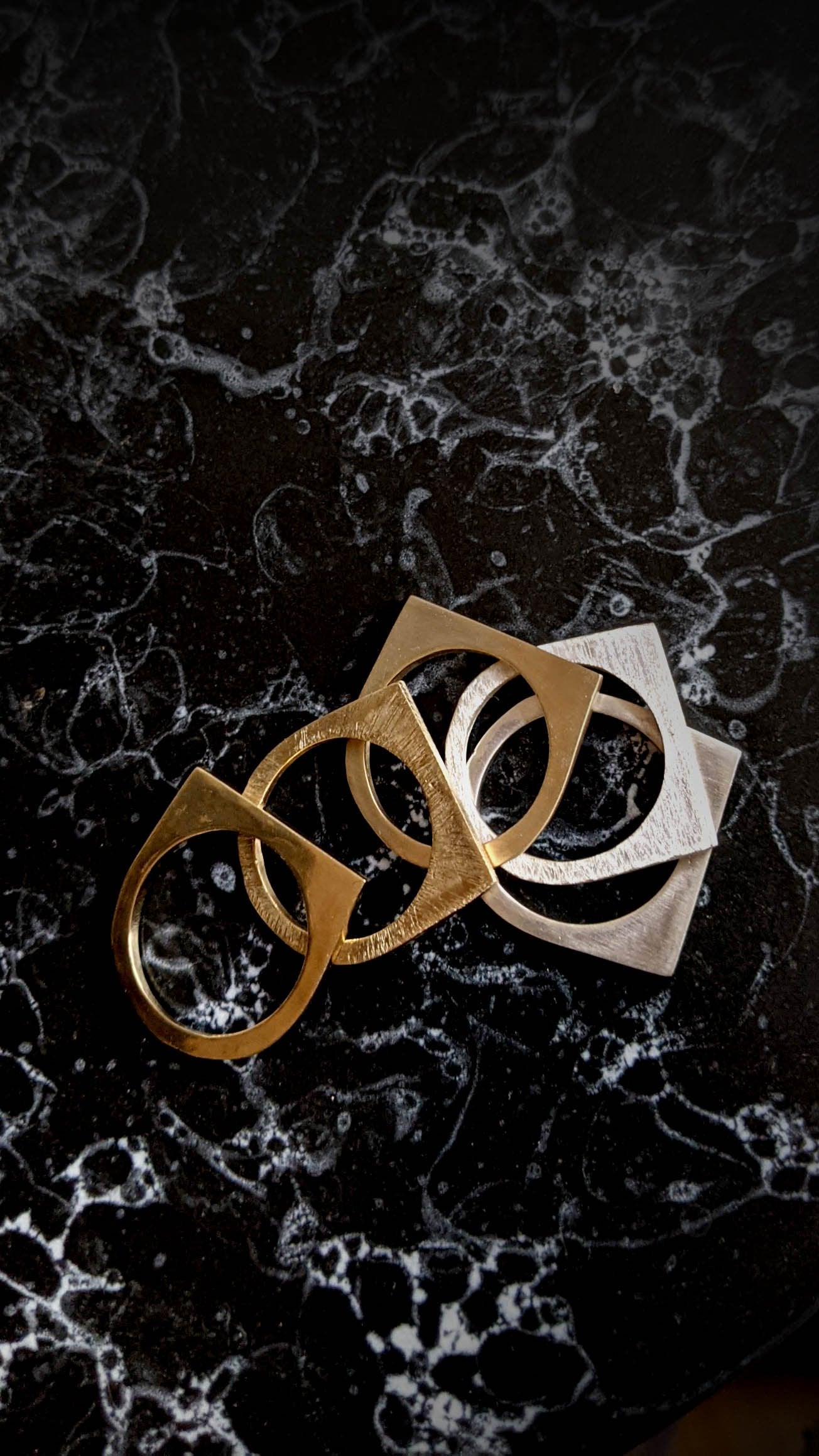 XL Skinny Stacking Brass Ring - Ready to Ship