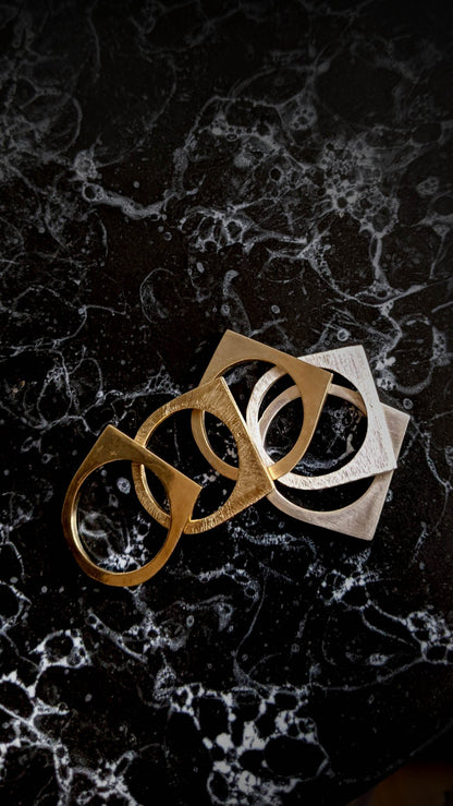 XL Skinny Stacking Brass Ring - Ready to Ship