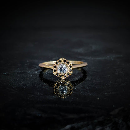 Yvaine White Sapphire Halo