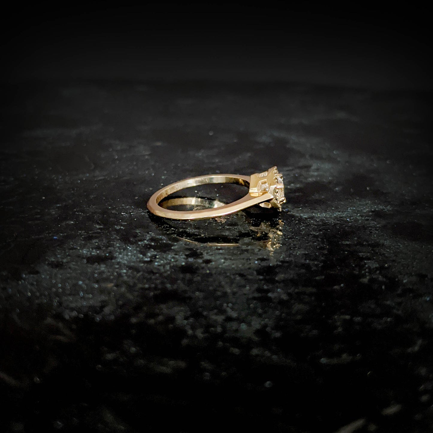 Yvaine White Sapphire Halo