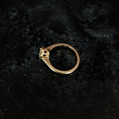 Yvaine White Sapphire Halo