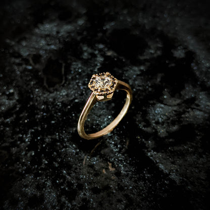Yvaine White Sapphire Halo
