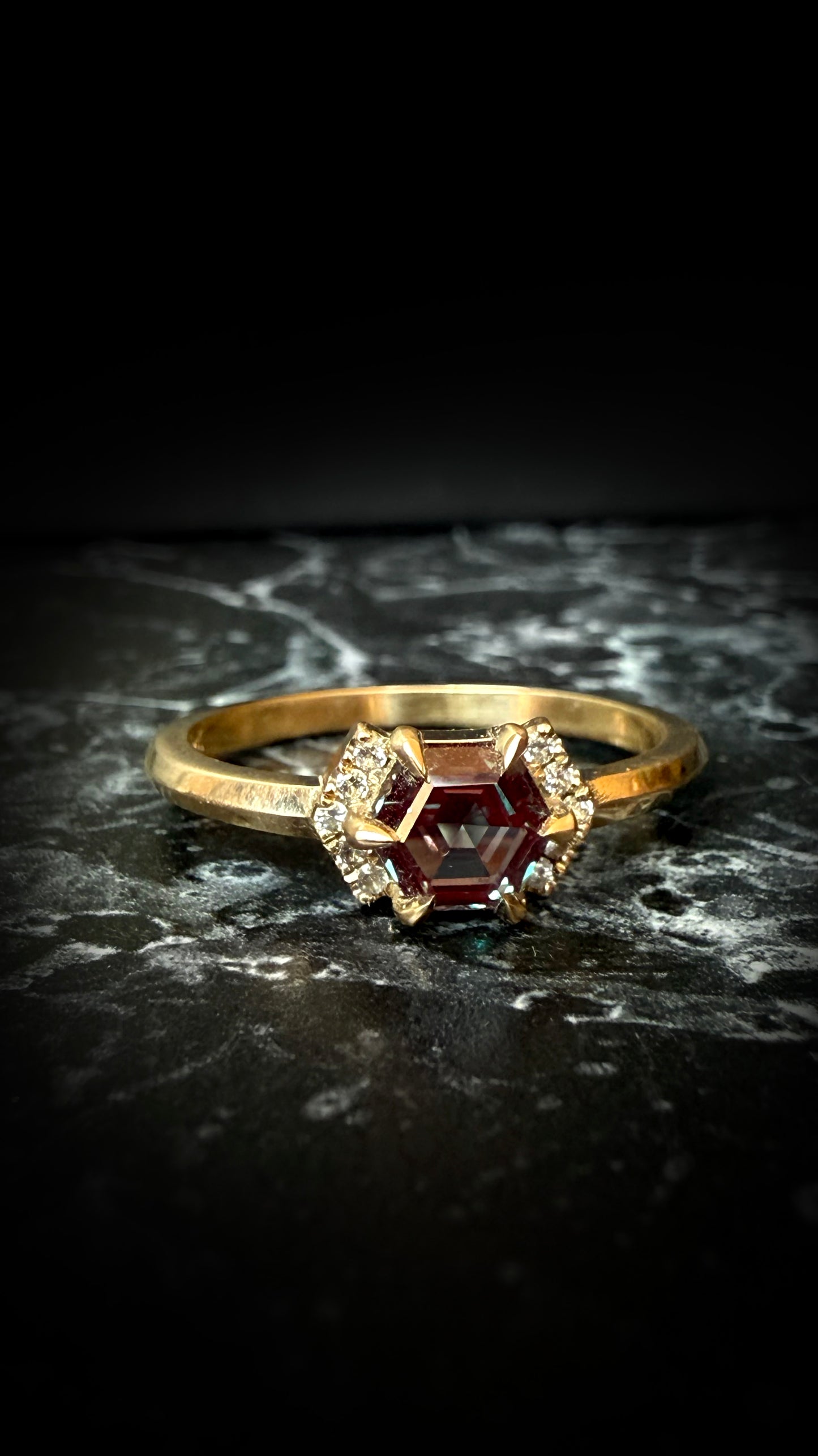 Ursa Hex Alexandrite Ring